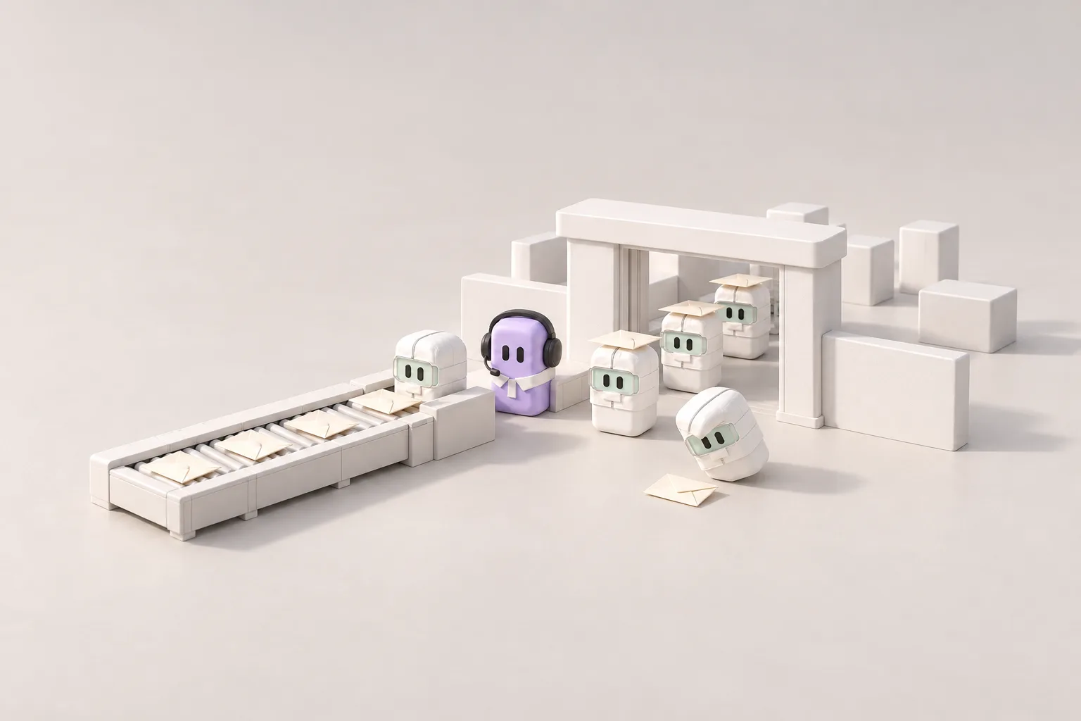 Letters arrive at the Letter Gate of Tokenopia.